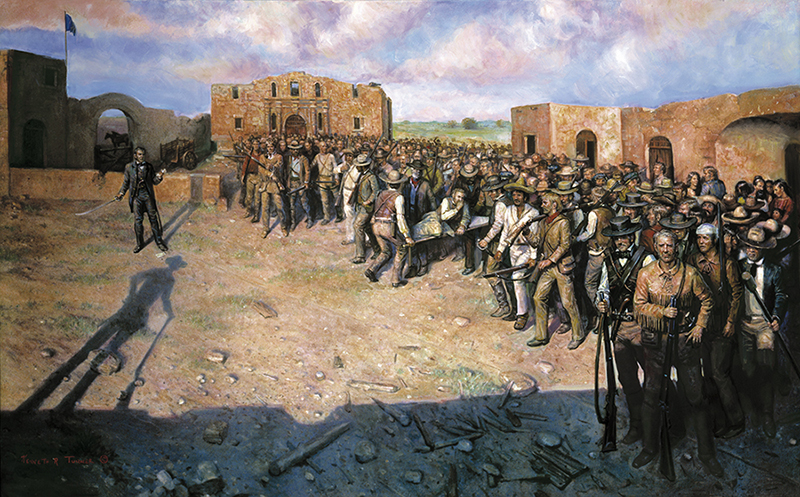800x497 Texas Originals Kenneth Turner Art - The Alamo Painting