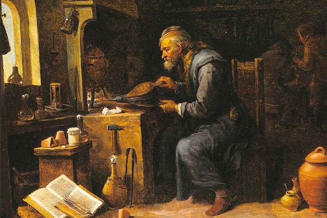 1050x700 Inside The Alchemist's Workshop Jstor Daily - The Alchemist Painting