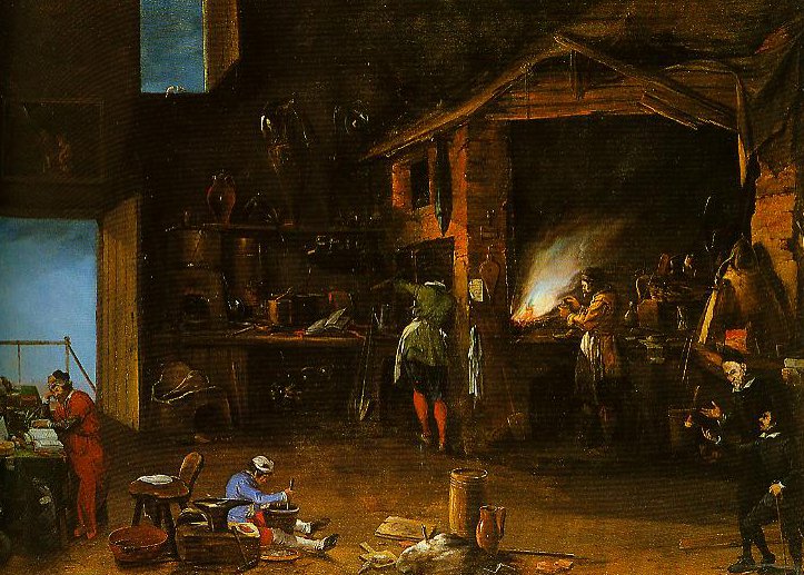 723x517 The Alchemist Painting Filippo Napoletano Oil Paintings - The Alchemist Painting