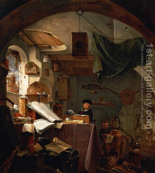 539x600 The Alchemist Thomas Wyck Reproduction 1st Art Gallery - The Alchemist Painting