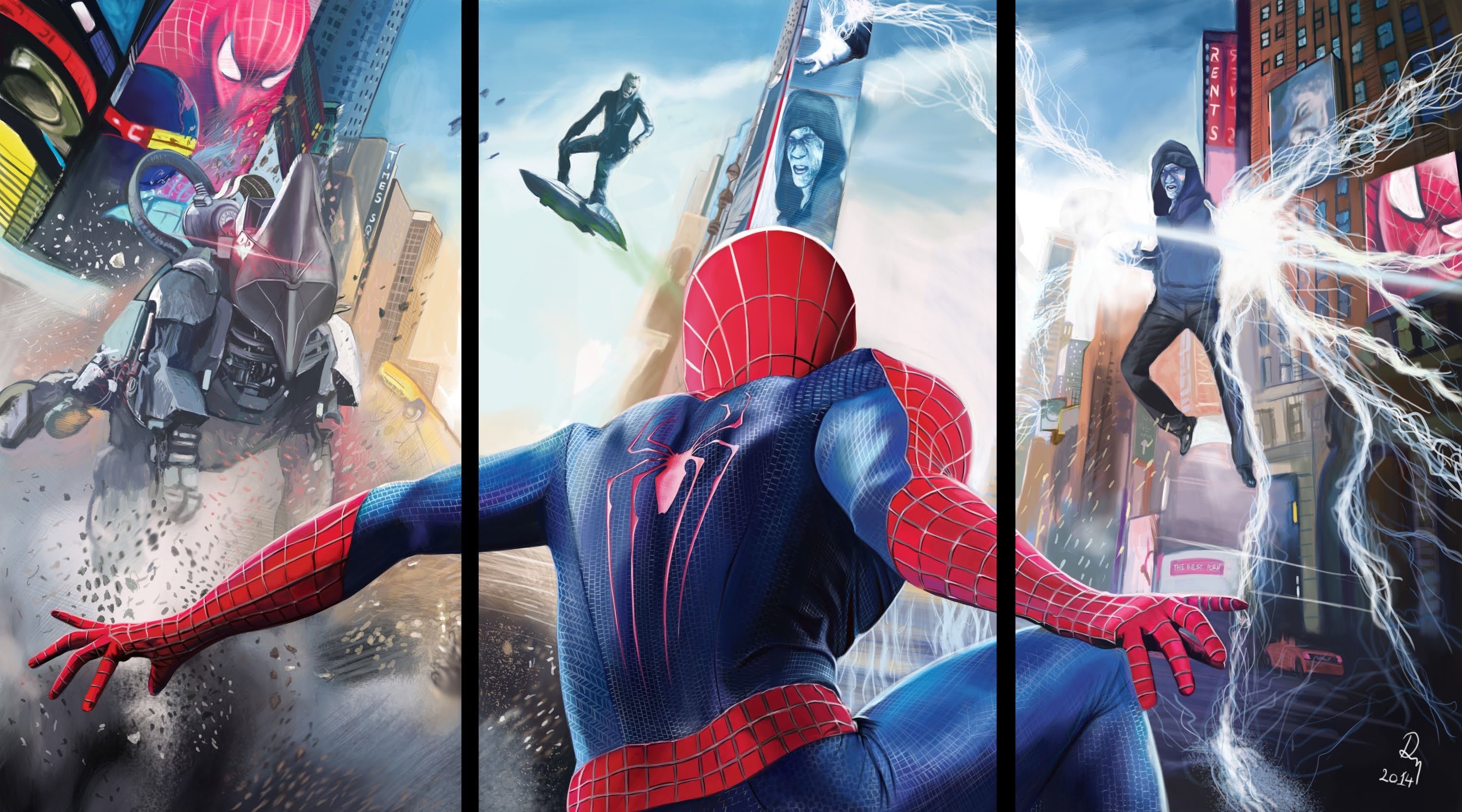 3000x1667 The Amazing Spider Man 2 Speed Painting - The Amazing Spider Man 2 Painting