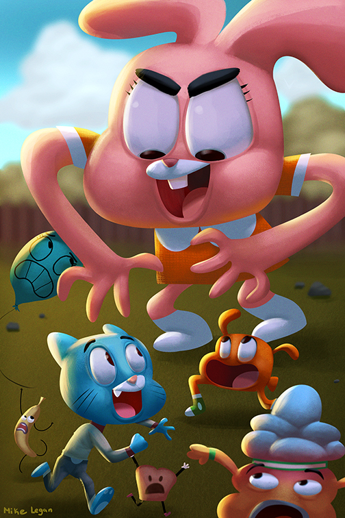 504x756 The Amazing World Of Gumball By Mikeorion22 - The Amazing World Of Gumball The Painting