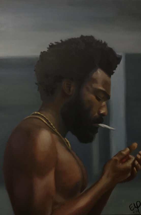 555x848 I'M Super Late To The Trend But I Too Was Inspired By Gambino'S - The American Painting Reddit