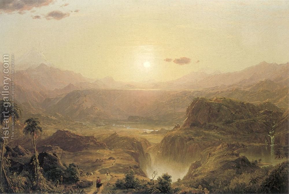 1000x673 The Andes Of Ecuador, C.1876 Frederic Edwin Church Reproduction - The Andes Of Ecuador Painting