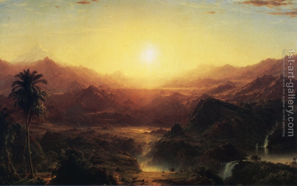 1000x629 The Andes Of Ecuador I Frederic Edwin Church Reproduction 1st - The Andes Of Ecuador Painting
