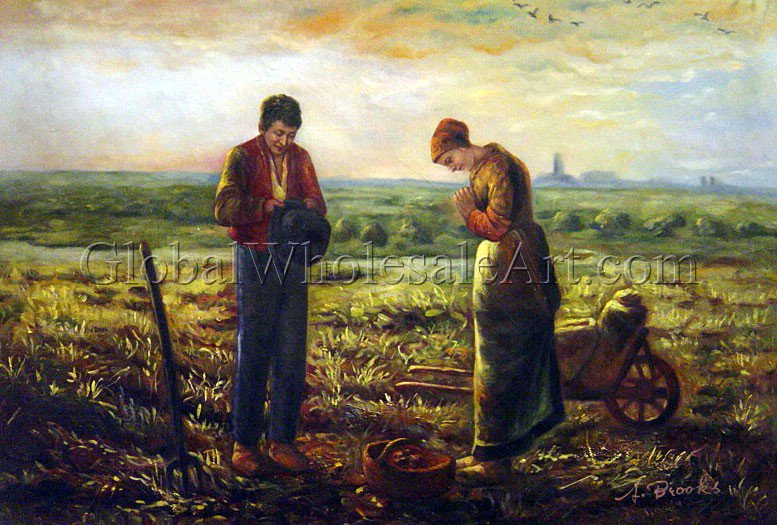 777x525 Jean Francois Millet - The Angelus Painting
