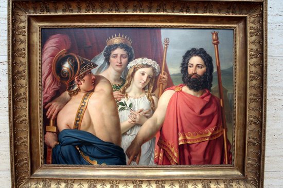 550x366 Jacques Louis David - The Anger Of Achilles Painting