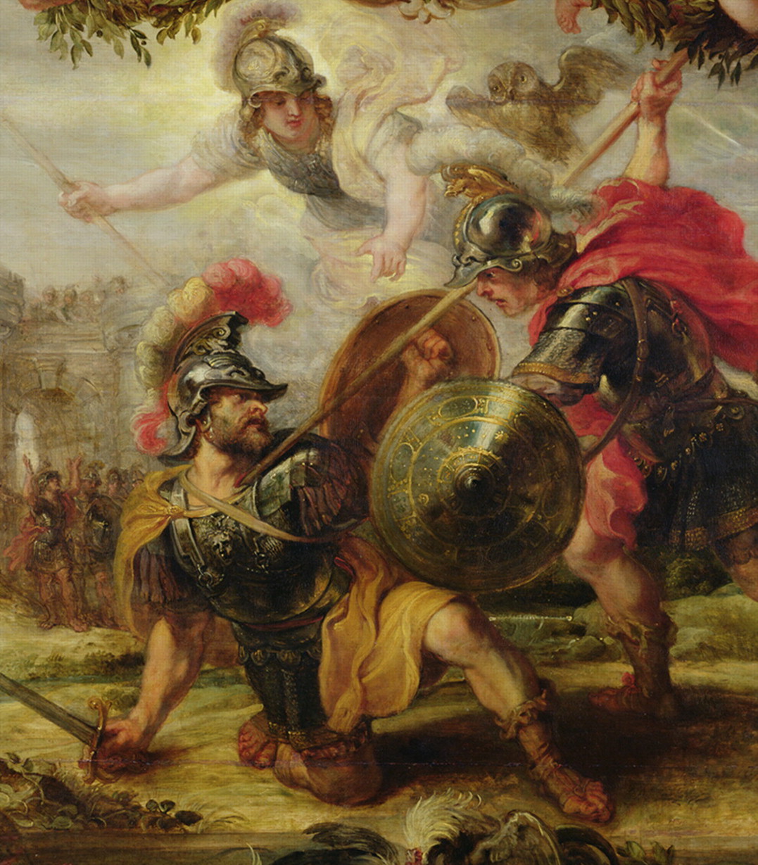 1077x1229 Passion Vs Responsibility The Illiad Ap Literature Shc - The Anger Of Achilles Painting
