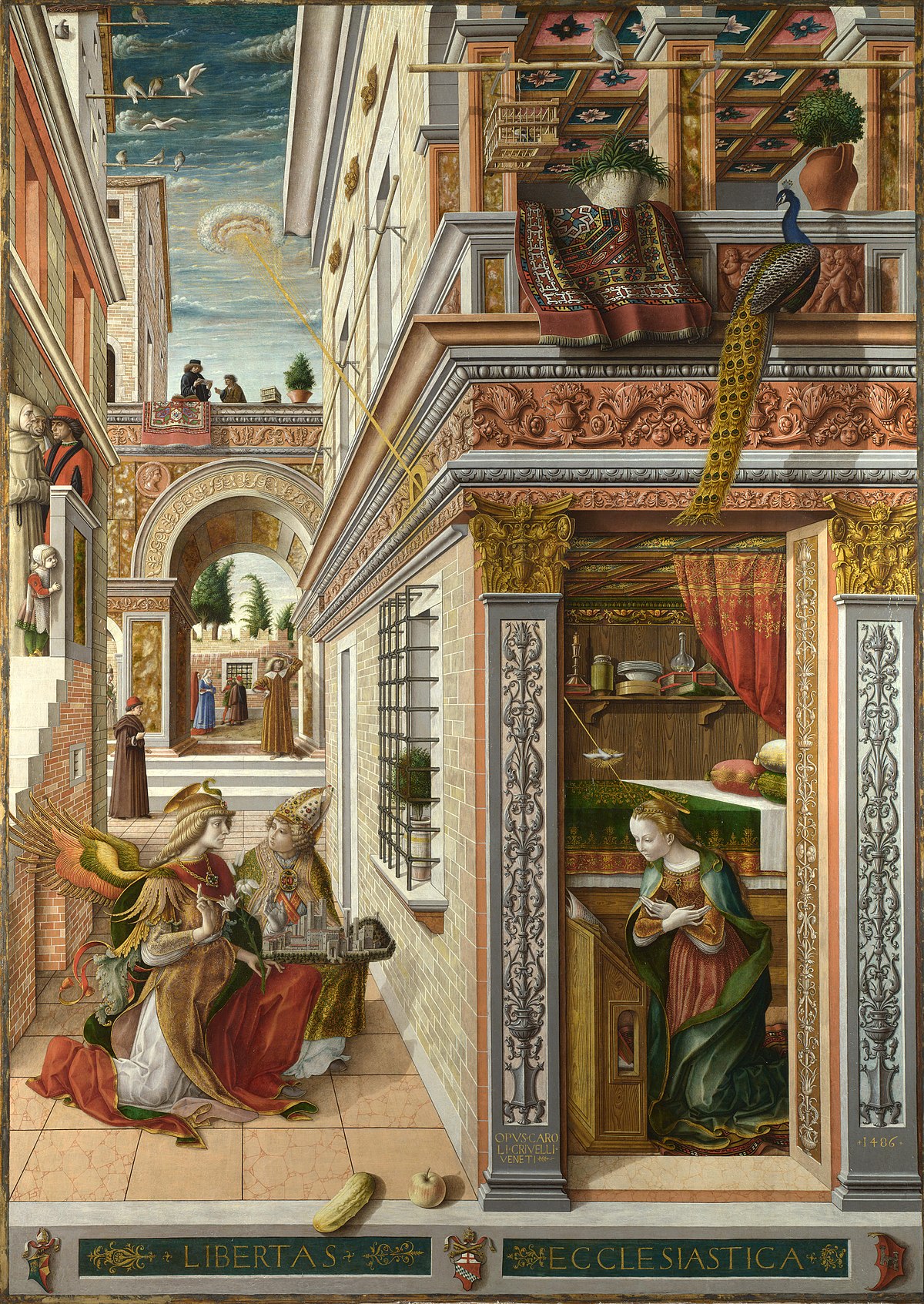 1200x1693 The Annunciation, With Saint Emidius - The Annunciation Painting