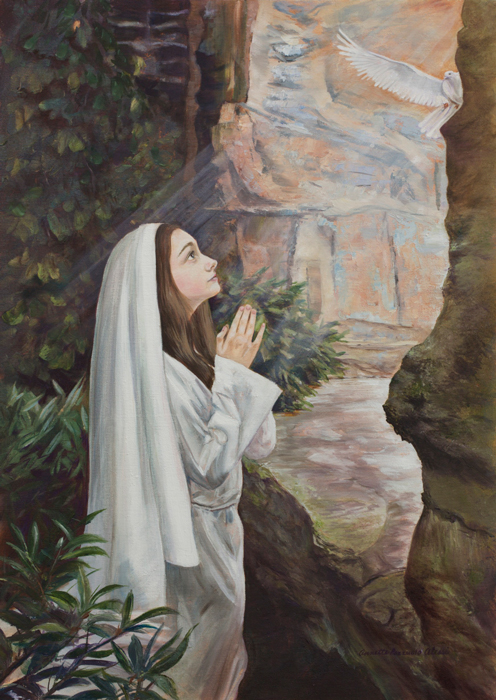 496x700 The Annunciation - The Annunciation Painting