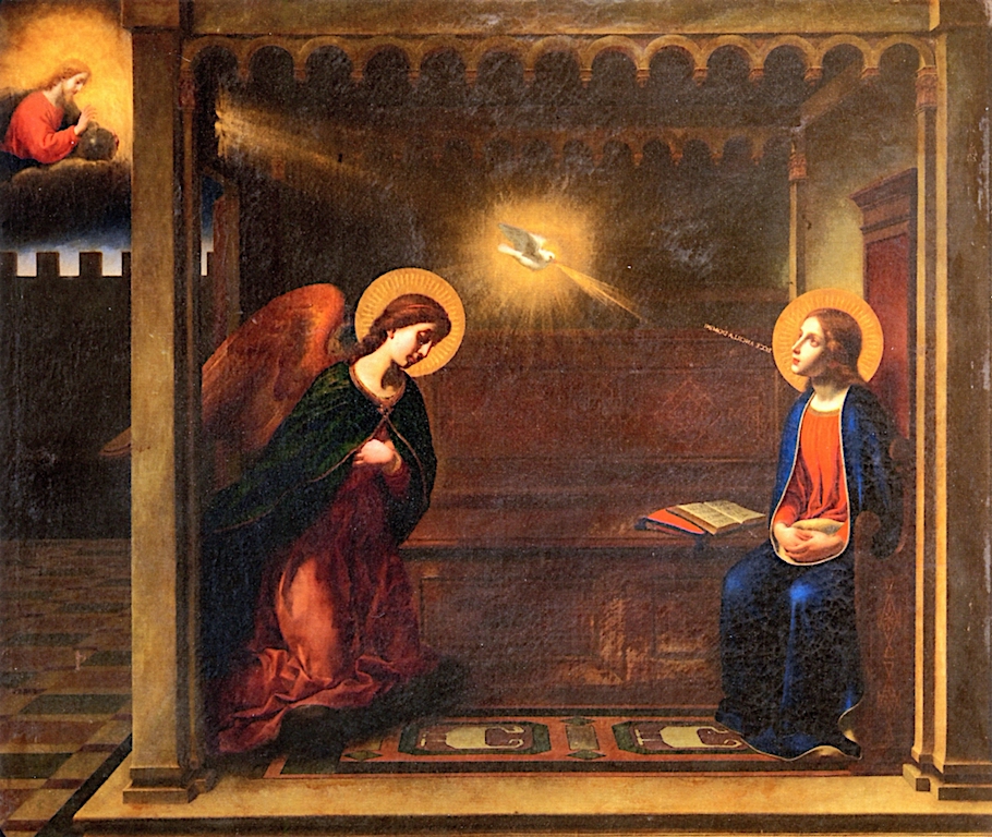 910x768 The Annunciation Painting Carlo Dolci Oil Paintings - The Annunciation Painting