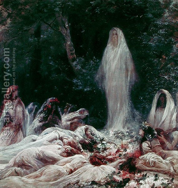 569x600 Apparition, Illustration For A Literary Work By Edmond Rostand - The Apparition Painting