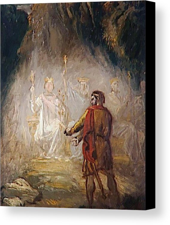 568x750 Macbeth The Apparition Of The Kings 1856 Canvas Print Canvas Art - The Apparition Painting
