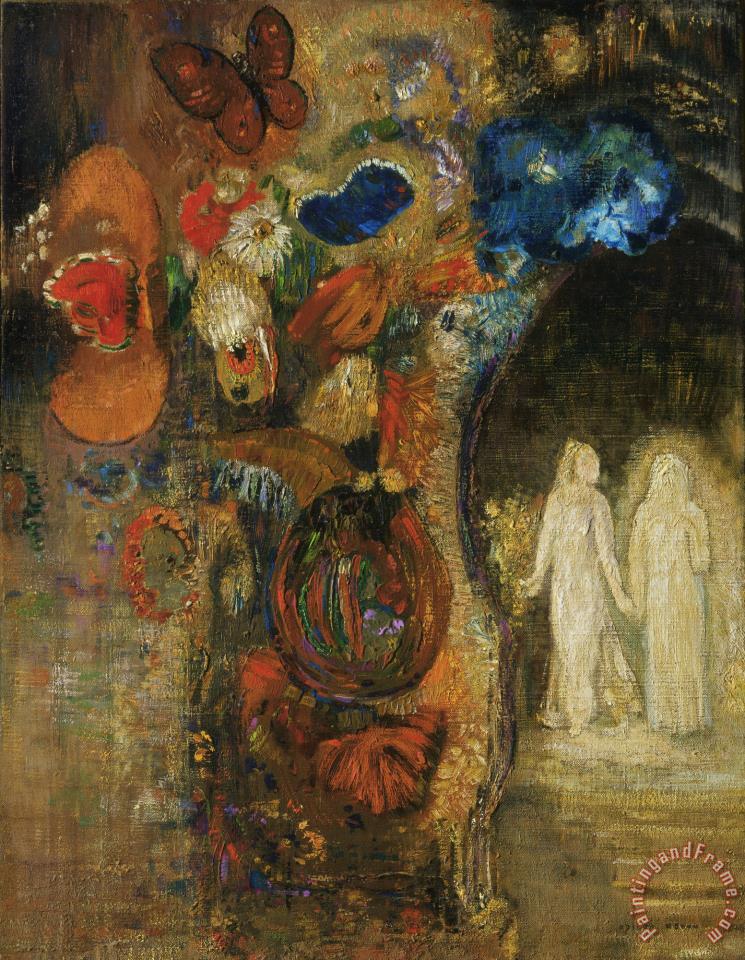 745x960 Odilon Redon Apparition Painting - The Apparition Painting