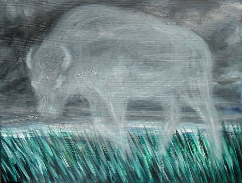 770x585 Saatchi Art Apparition Painting By Alexandru Gheorghe - The Apparition Painting