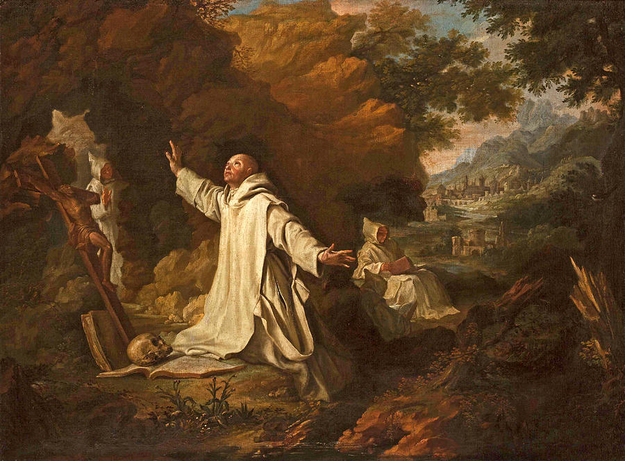 900x664 The Apparition Of The Virgin Mary To Saint Bruno Painting By - The Apparition Painting