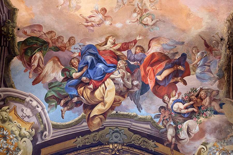 900x600 The History Of The Assumption And Why It's A Holy Day Of Obligation - The Assumption Of Mary Painting