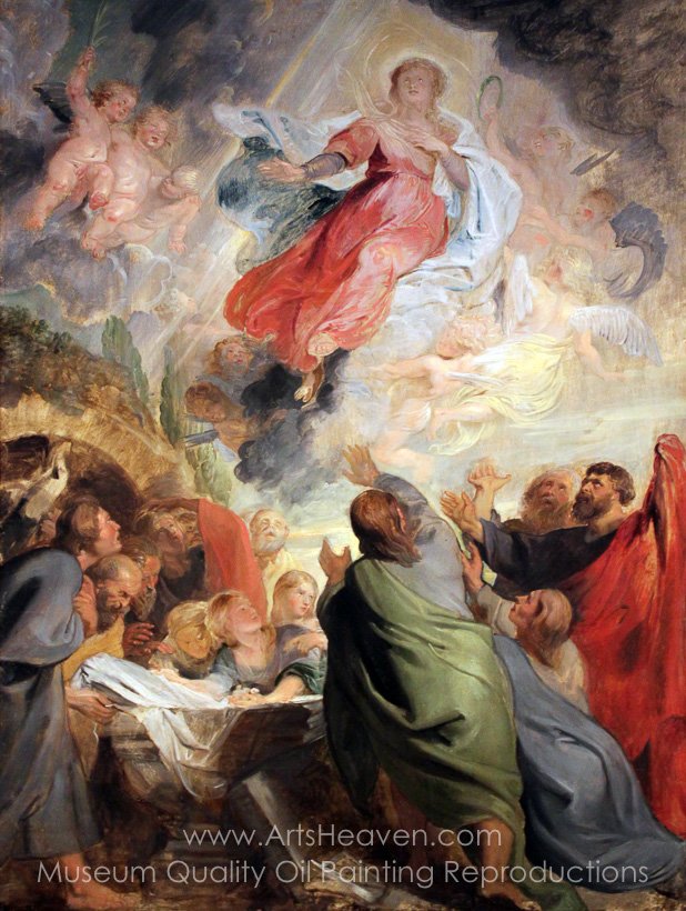 618x820 Reproduction Painting Peter Paul Rubens Assumption - The Assumption Painting