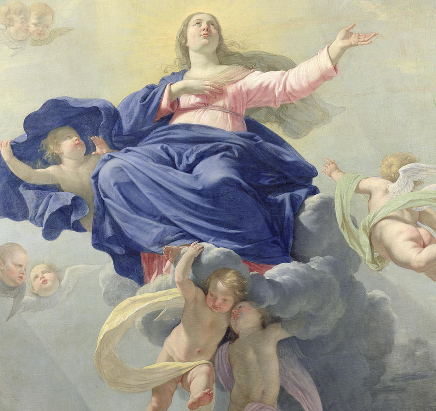 900x848 The Assumption Of The Virgin Painting By Philippe De Champaigne - The Assumption Painting