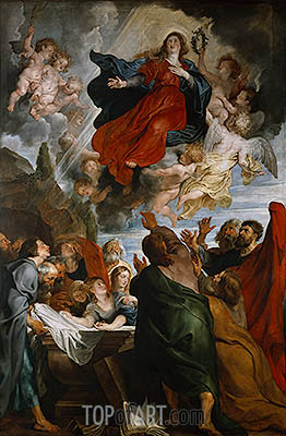 262x400 The Assumption Of The Virgin Mary Rubens Painting Reproduction - The Assumption Painting