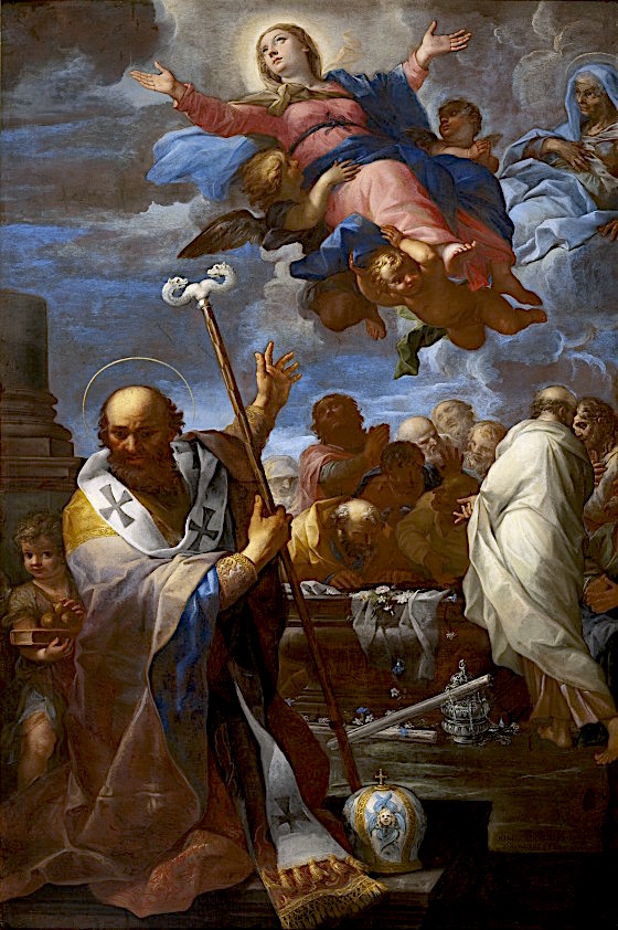 560x842 The Assumption Of The Virgin With Saints Anne And Nicholas Of Myra - The Assumption Painting