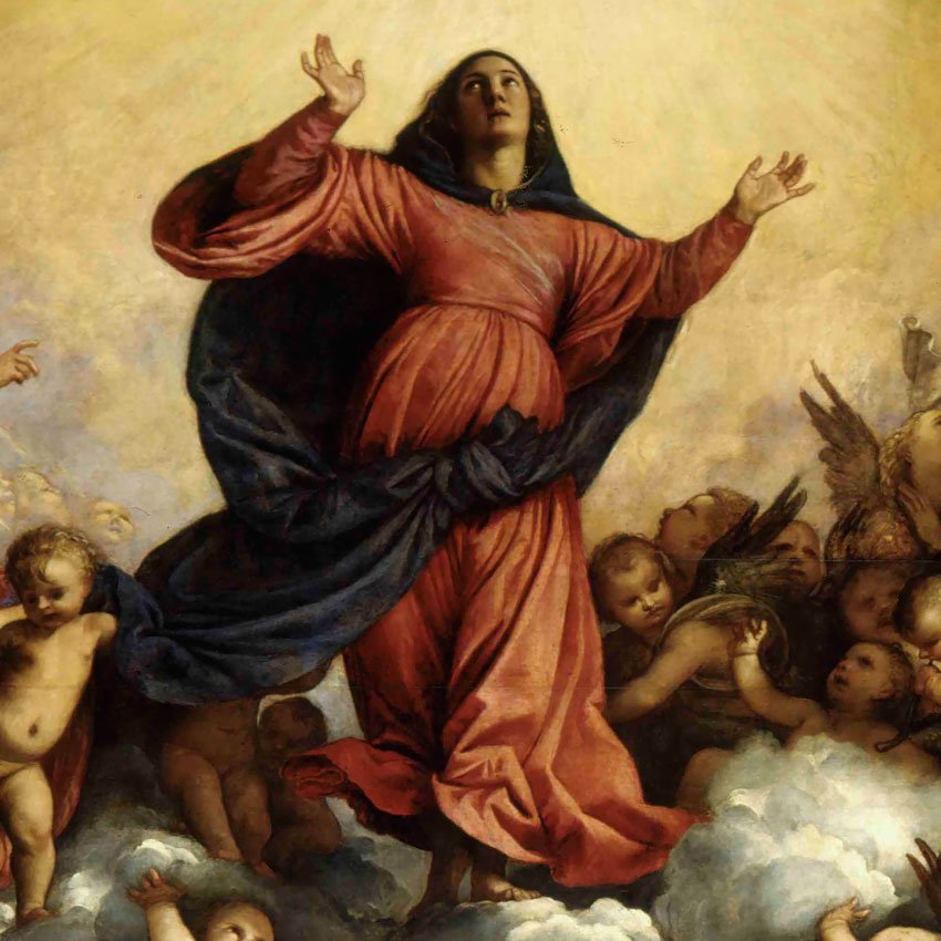 850x850 Titian, Assumption Of The Virgin, Church Of Santa Maria Gloriosa - The Assumption Painting