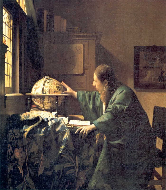 700x803 The Astronomer, 1668 By Johannes Vermeer - The Astronomer Painting