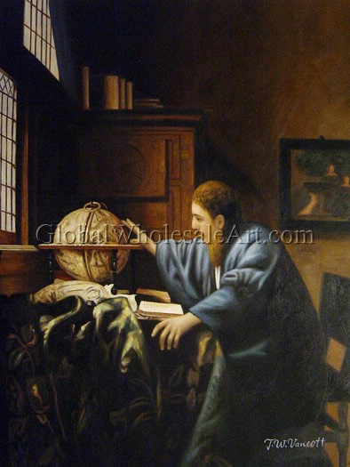 394x525 Jan Vermeer - The Astronomer Painting