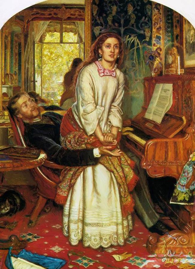 651x900 The Awakening Conscience 1853 Painting By Hunt William Holman - The Awakening Conscience Painting