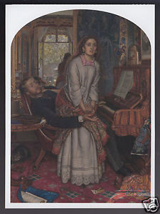 225x300 William Holman Hunt The Awakening Conscience 1853 Art Artwork - The Awakening Conscience Painting