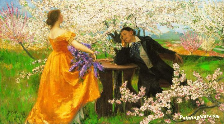 720x400 The Awakening Of Spring Artwork By Istvan Csok Oil Painting Amp Art - The Awakening Painting