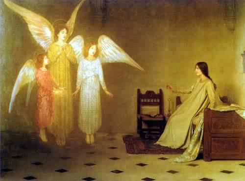 500x369 The Awakening Painting Thomas Cooper Gotch Oil Paintings - The Awakening Painting