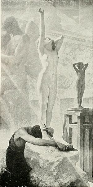 300x599 The Awakening Of Galatea - The Awakening Painting