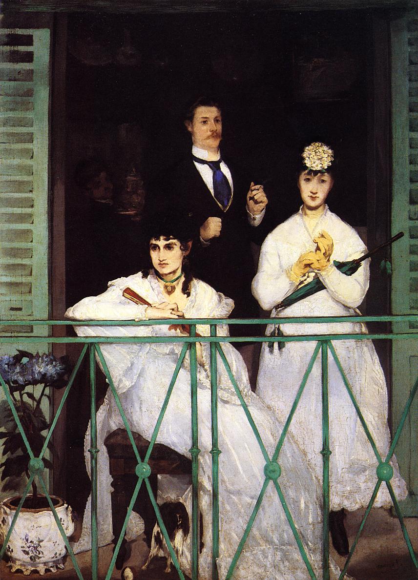 856x1188 The Balcony 1868 1869 Painting Edouard Manet Oil Paintings - The Balcony Painting