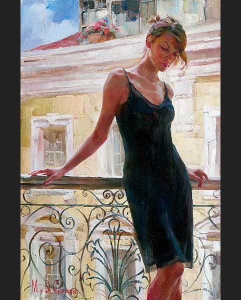482x600 Garmash Afternoon Balcony Painting Best Afternoon - The Balcony Painting