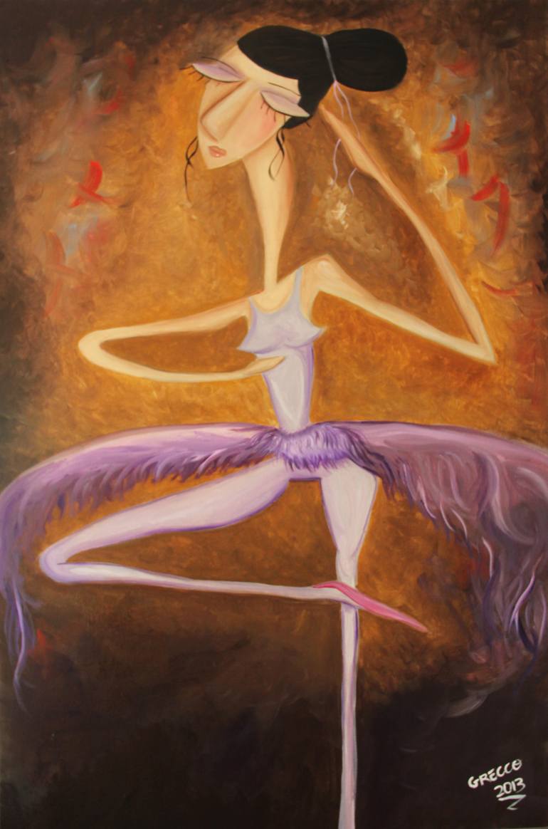 770x1164 Saatchi Art The Ballerina Painting By Gabriel Grecco - The Ballerina Painting