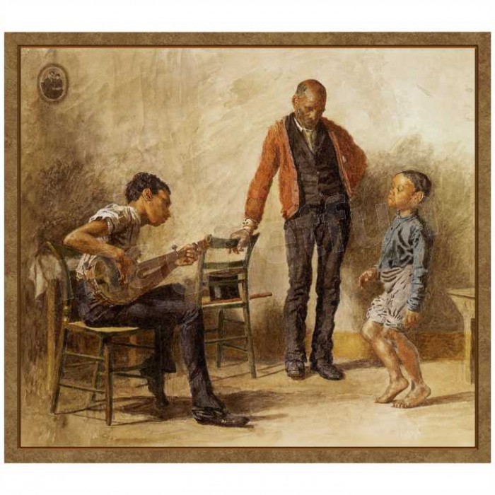 700x700 Magnet Pictures 1878 Eakins Painting Child Dancing Banjo Player - The Banjo Player Painting