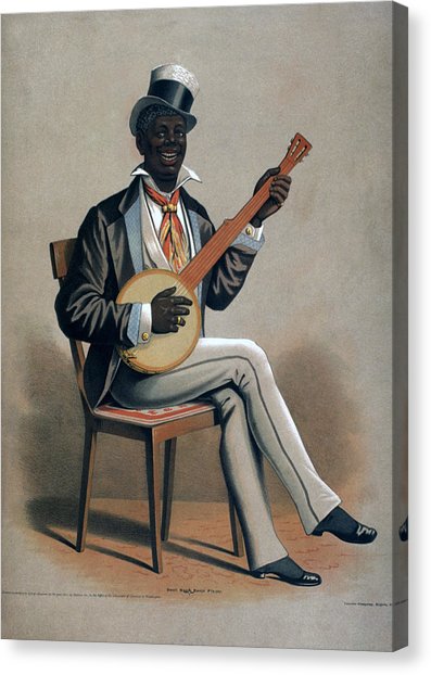 397x622 African American Man Playing The Banjo Photograph By Everett - The Banjo Player Painting