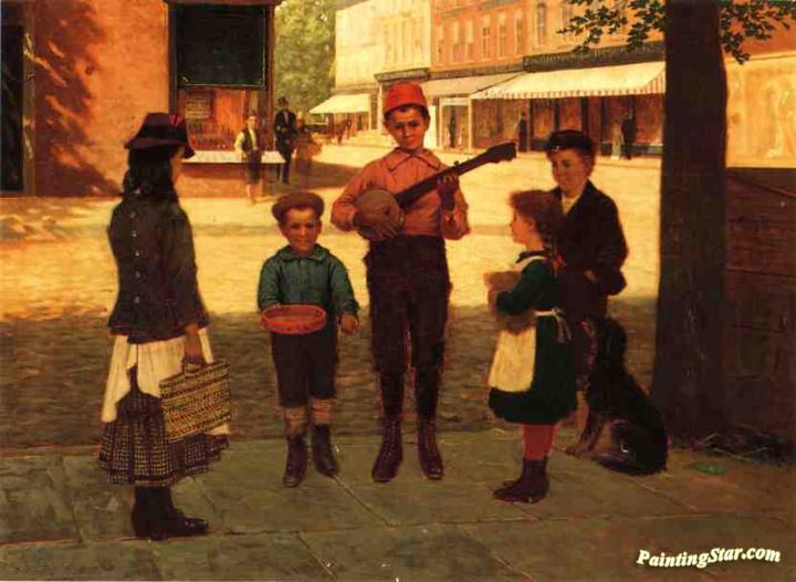 The Banjo Player Painting at Explore collection of