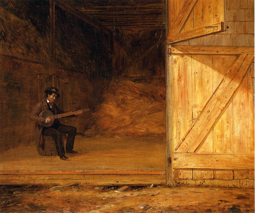 995x834 The Banjo Player In The Barn 1855 Painting William Sidney Mount - The Banjo Player Painting