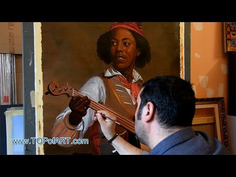 480x360 William Sidney Mount - The Banjo Player Painting