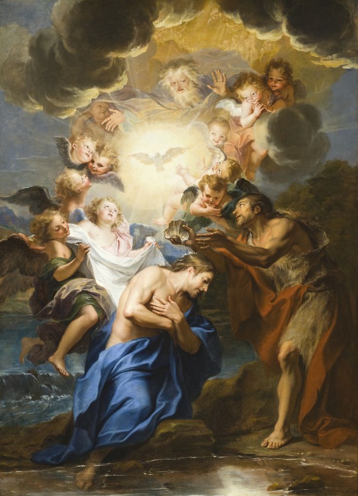 738x1024 January 13 Feast Of Baptism Of Lord (Antoine Coypel, - The Baptism Of Christ Painting