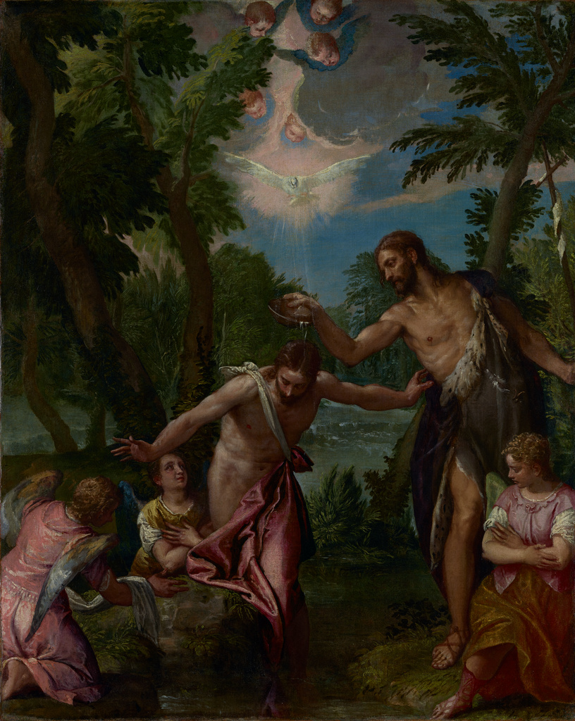 816x1024 The Baptism Of Christ (Getty Museum) - The Baptism Of Jesus Painting