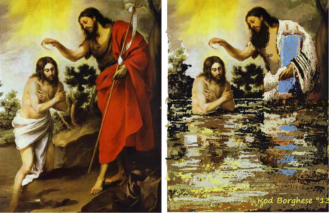 1098x713 The Kingdom Of God Is Within You - The Baptism Painting