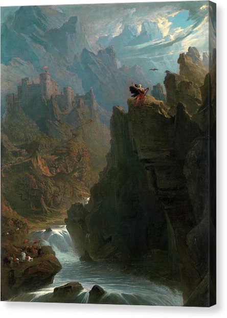 444x622 The Bard, John Martin, 1789 1854 Painting By Litz Collection - The Bard Painting