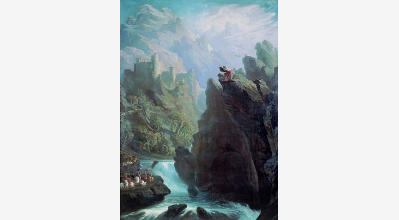 800x442 The Bard By John Martin - The Bard Painting
