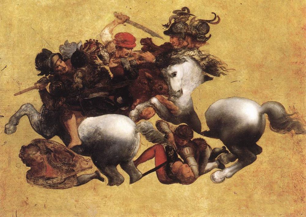 1000x710 The Battle Of Anghiari - The Battle Of Anghiari Painting