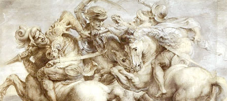 448x200 The Battle Of Anghiari, Leonardo Da Vinci - The Battle Of Anghiari Painting