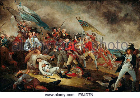 450x314 Bunker Hill, Death Of General Warren, 1775 Stock Photo 135041547 - The Battle Of Bunker Hill Painting
