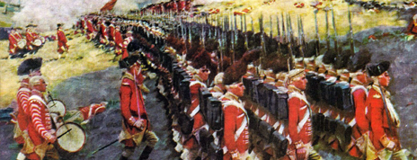 464x178 Dissecting The Battle Of Bunker Hill Painting By Howard Pyle - The Battle Of Bunker Hill Painting